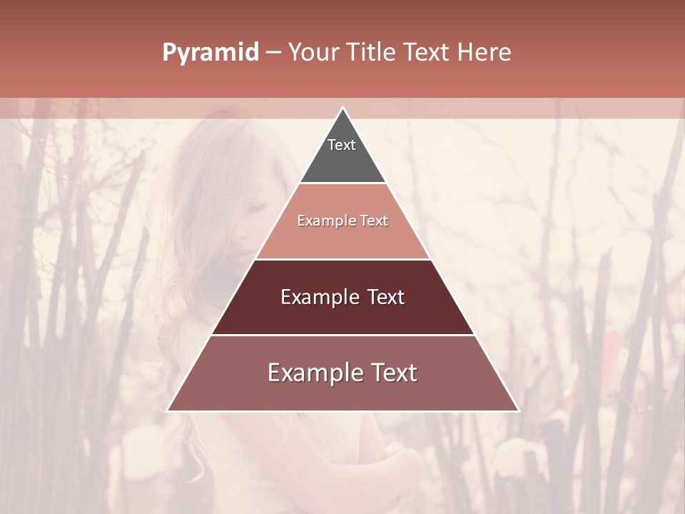 A Woman Standing In Front Of Some Trees PowerPoint Template