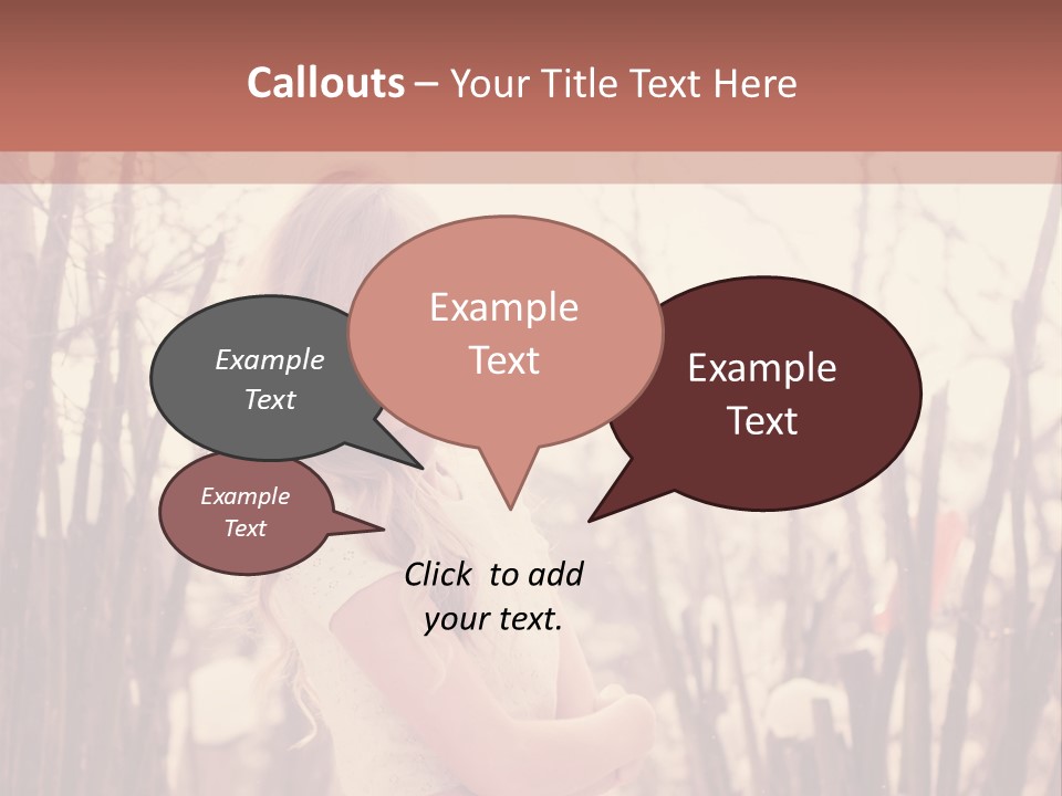 A Woman Standing In Front Of Some Trees PowerPoint Template
