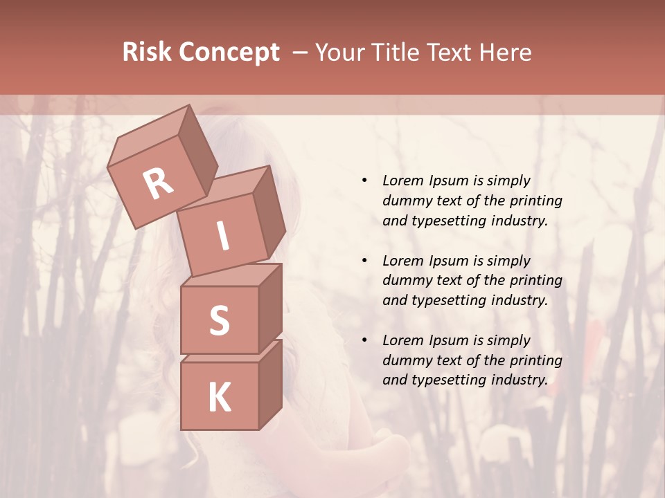 A Woman Standing In Front Of Some Trees PowerPoint Template