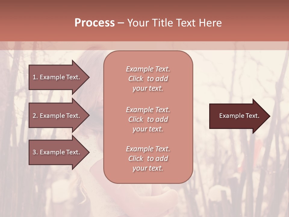 A Woman Standing In Front Of Some Trees PowerPoint Template
