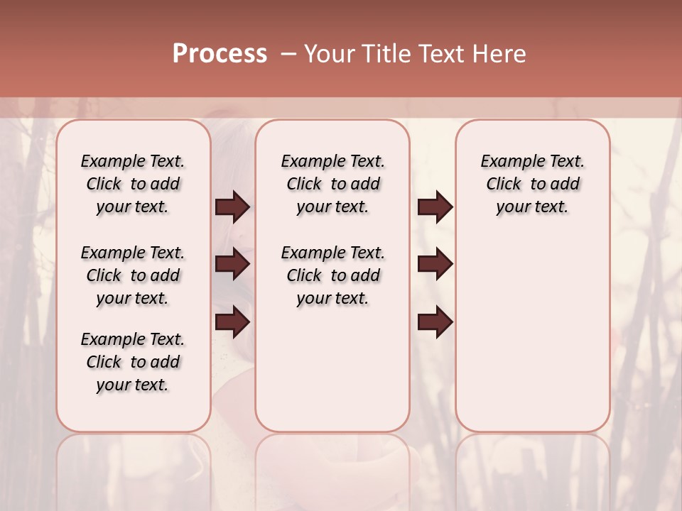 A Woman Standing In Front Of Some Trees PowerPoint Template