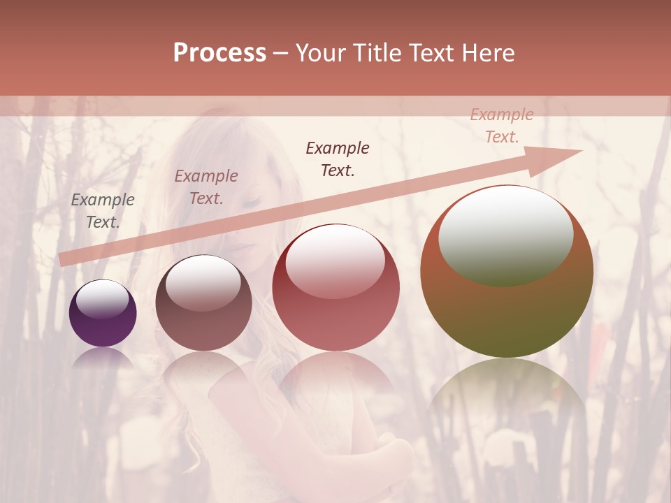 A Woman Standing In Front Of Some Trees PowerPoint Template