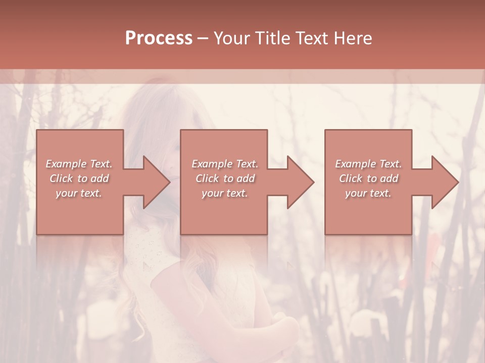 A Woman Standing In Front Of Some Trees PowerPoint Template