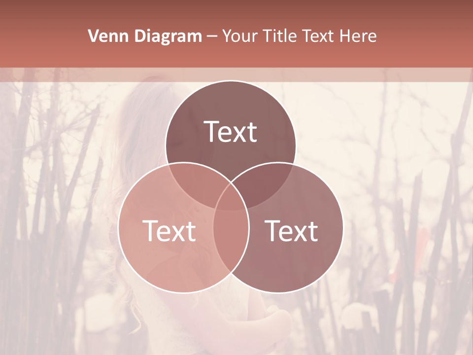 A Woman Standing In Front Of Some Trees PowerPoint Template