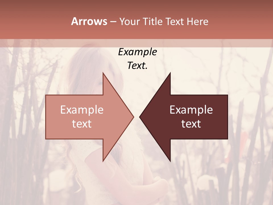 A Woman Standing In Front Of Some Trees PowerPoint Template