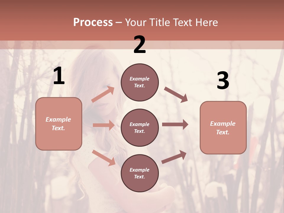 A Woman Standing In Front Of Some Trees PowerPoint Template