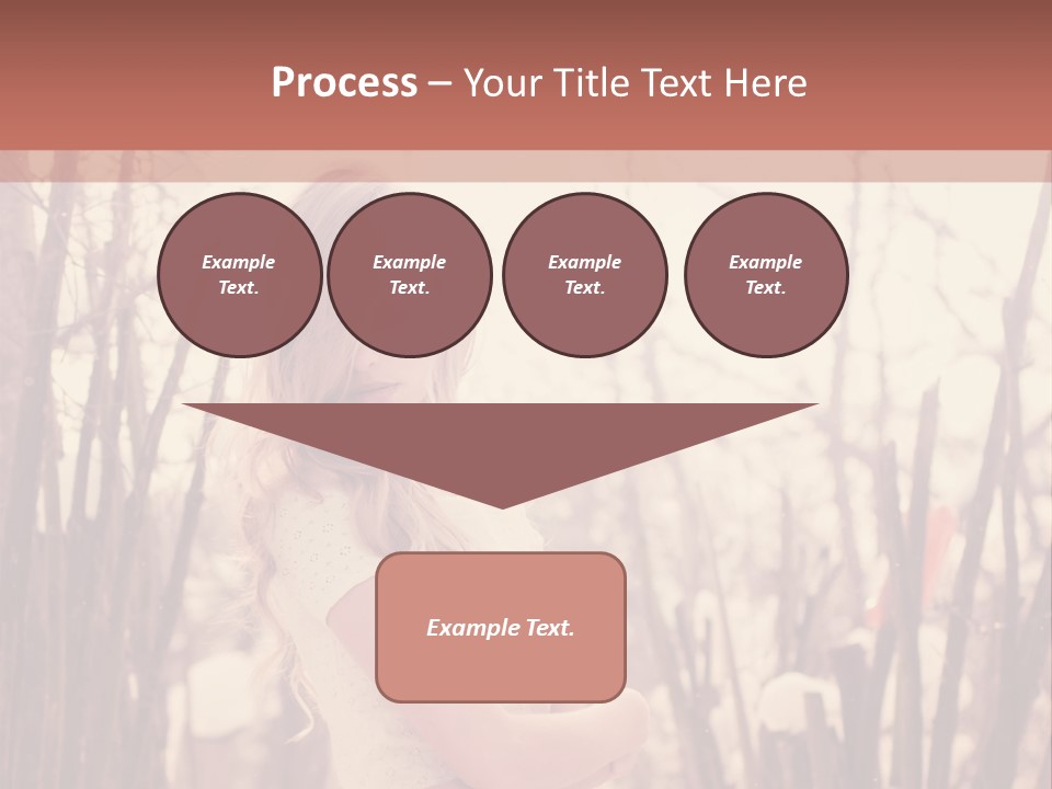 A Woman Standing In Front Of Some Trees PowerPoint Template