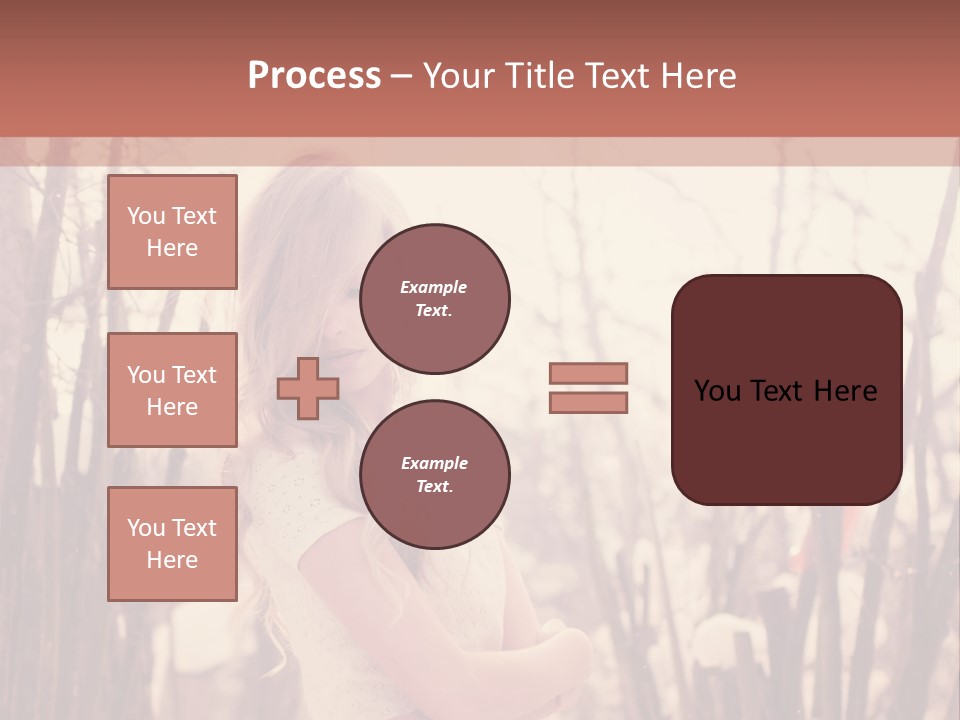 A Woman Standing In Front Of Some Trees PowerPoint Template