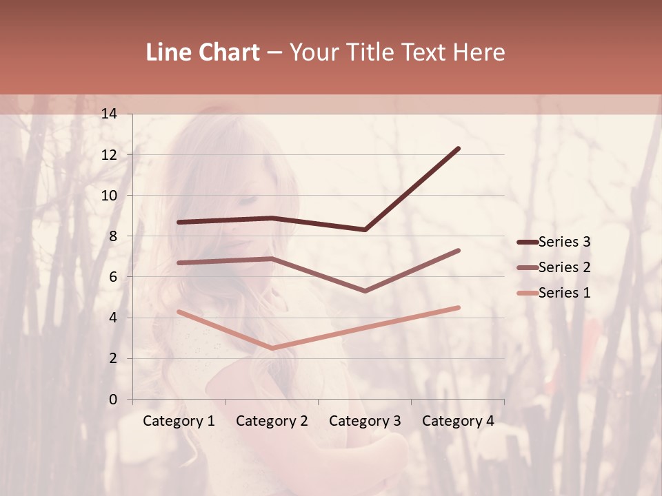 A Woman Standing In Front Of Some Trees PowerPoint Template