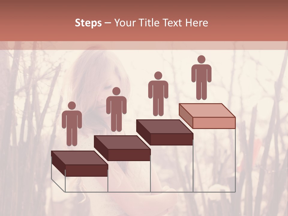 A Woman Standing In Front Of Some Trees PowerPoint Template