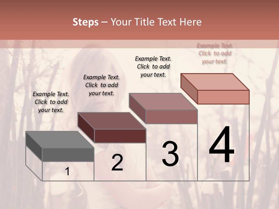 A Woman Standing In Front Of Some Trees PowerPoint Template