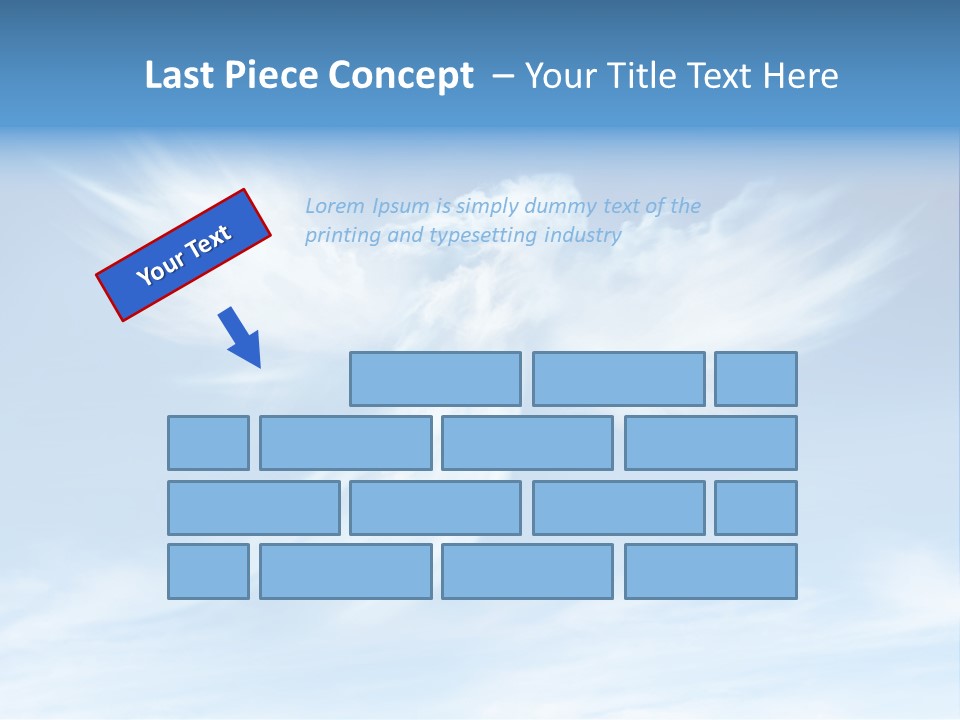A Blue Sky With White Clouds And A White Angel PowerPoint Template