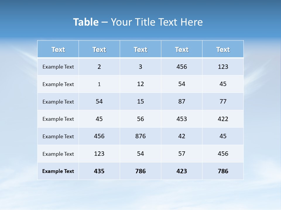 A Blue Sky With White Clouds And A White Angel PowerPoint Template