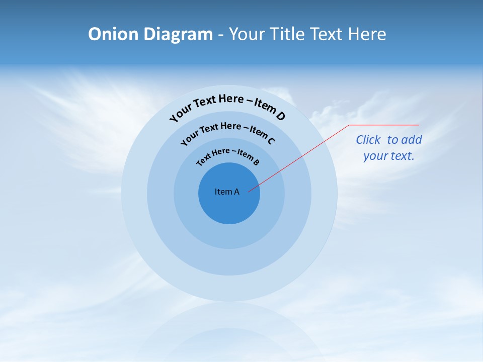 A Blue Sky With White Clouds And A White Angel PowerPoint Template