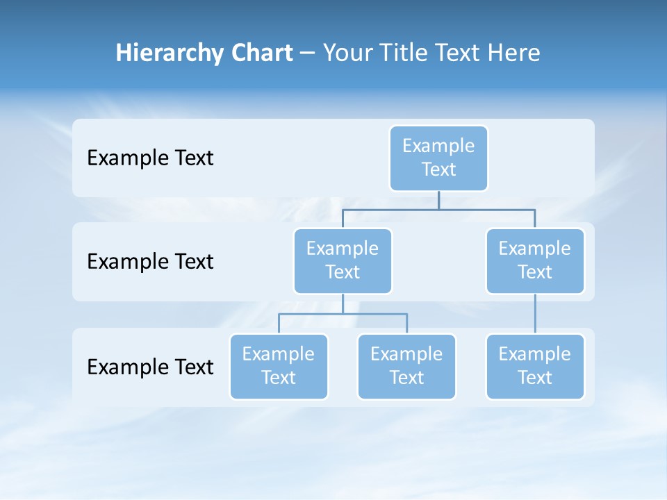A Blue Sky With White Clouds And A White Angel PowerPoint Template