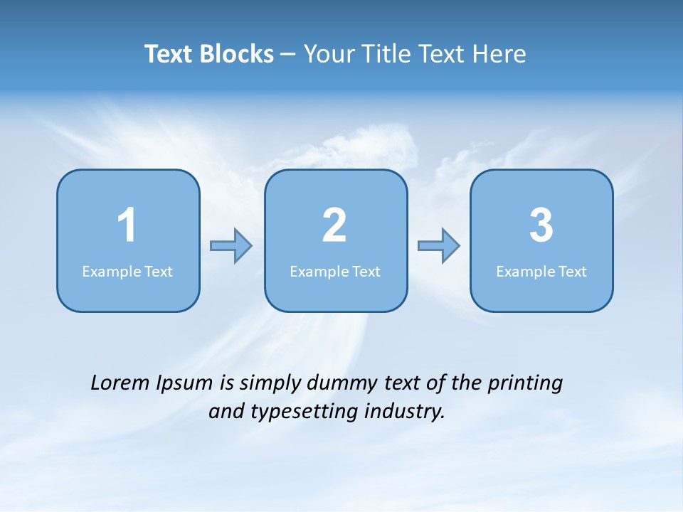 A Blue Sky With White Clouds And A White Angel PowerPoint Template