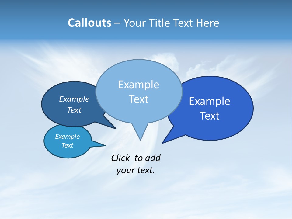 A Blue Sky With White Clouds And A White Angel PowerPoint Template