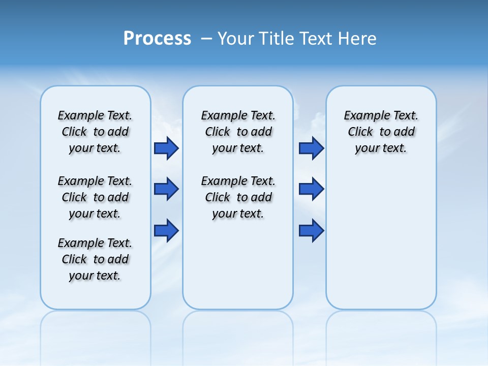 A Blue Sky With White Clouds And A White Angel PowerPoint Template