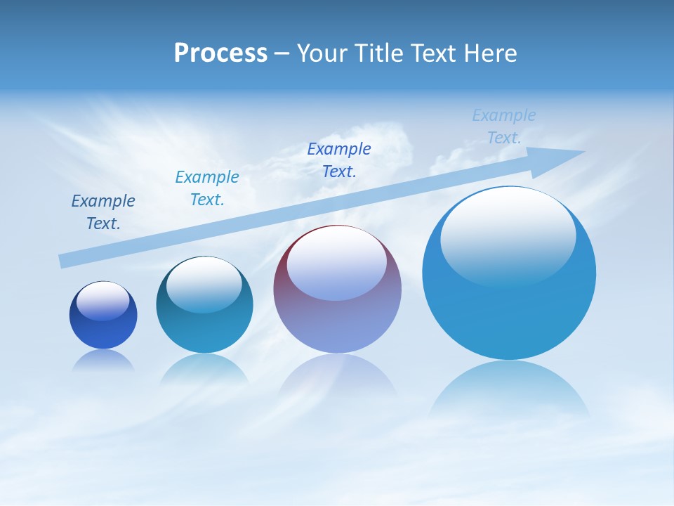 A Blue Sky With White Clouds And A White Angel PowerPoint Template