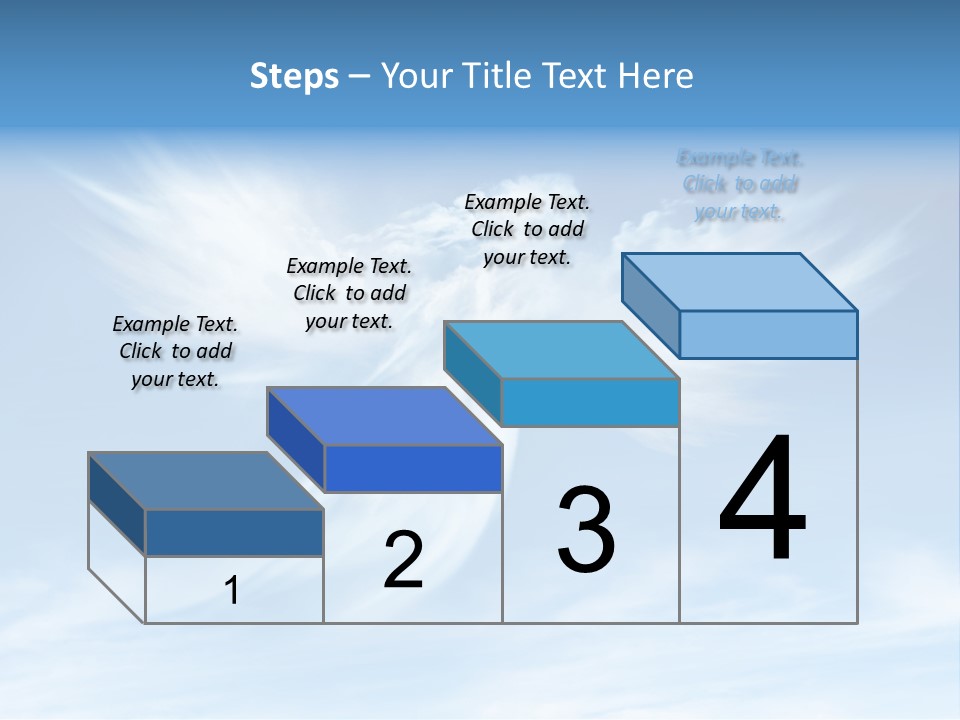A Blue Sky With White Clouds And A White Angel PowerPoint Template