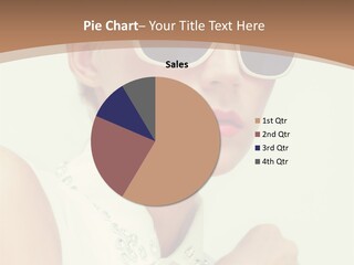 A Woman Wearing Sunglasses And A White Shirt PowerPoint Template