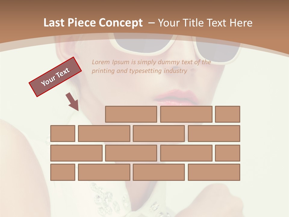 A Woman Wearing Sunglasses And A White Shirt PowerPoint Template