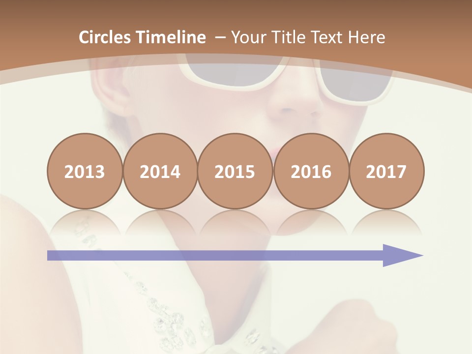 A Woman Wearing Sunglasses And A White Shirt PowerPoint Template