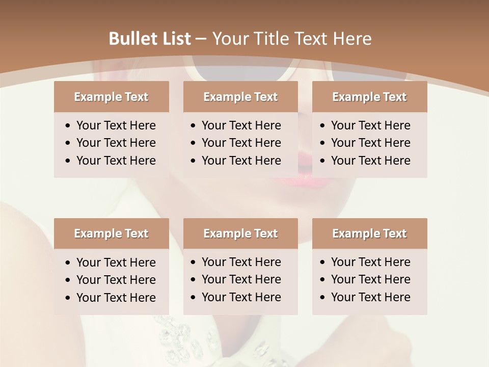 A Woman Wearing Sunglasses And A White Shirt PowerPoint Template