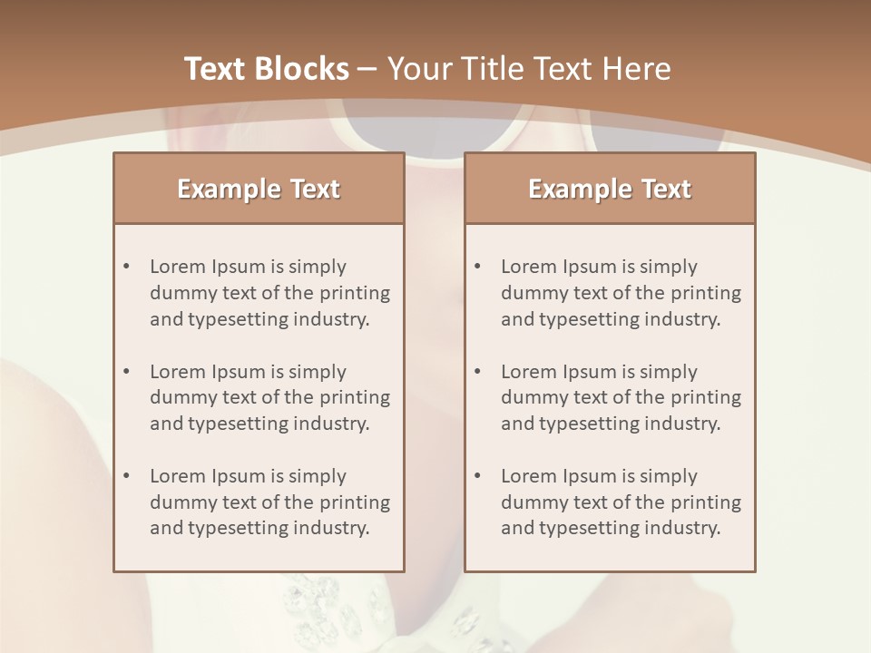 A Woman Wearing Sunglasses And A White Shirt PowerPoint Template