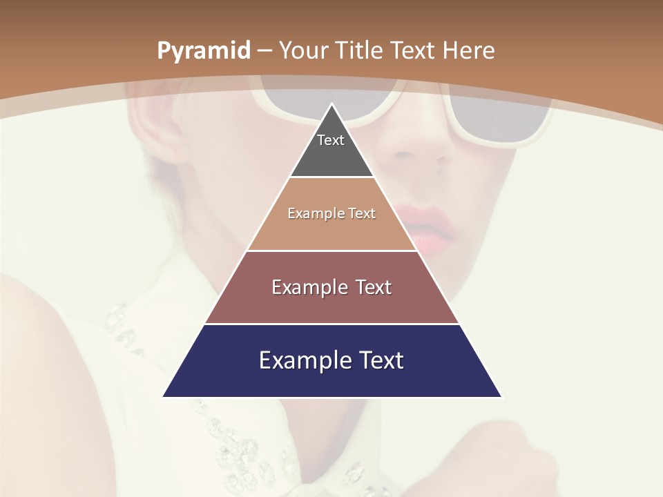 A Woman Wearing Sunglasses And A White Shirt PowerPoint Template