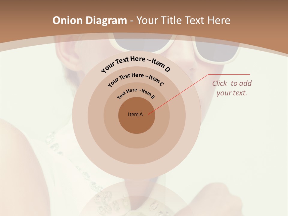 A Woman Wearing Sunglasses And A White Shirt PowerPoint Template