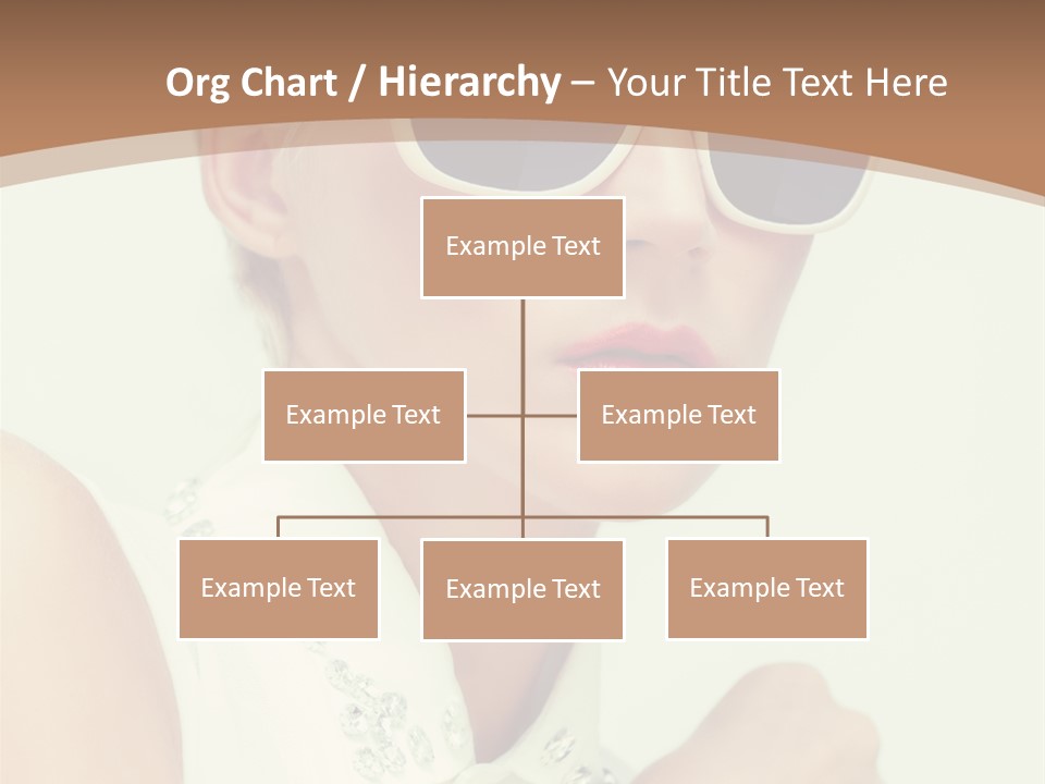 A Woman Wearing Sunglasses And A White Shirt PowerPoint Template
