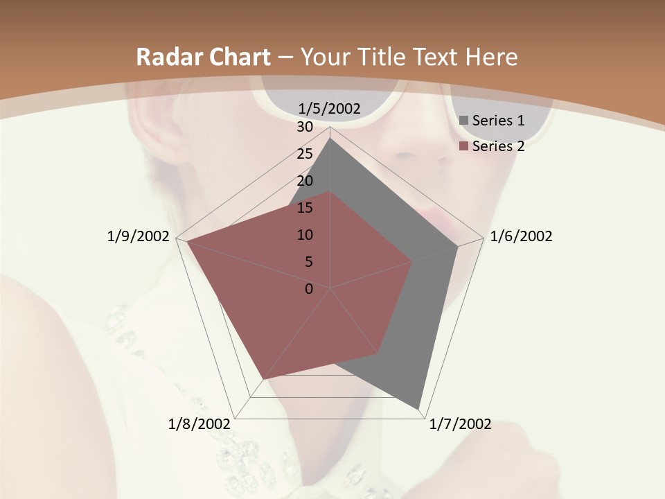 A Woman Wearing Sunglasses And A White Shirt PowerPoint Template