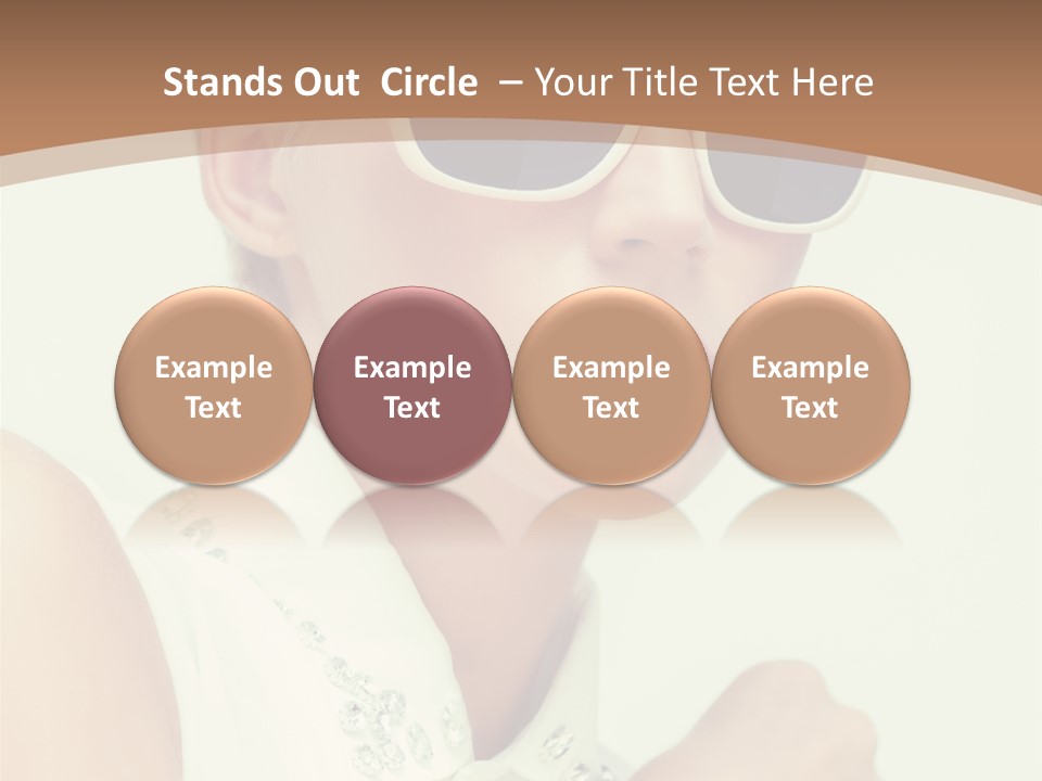 A Woman Wearing Sunglasses And A White Shirt PowerPoint Template