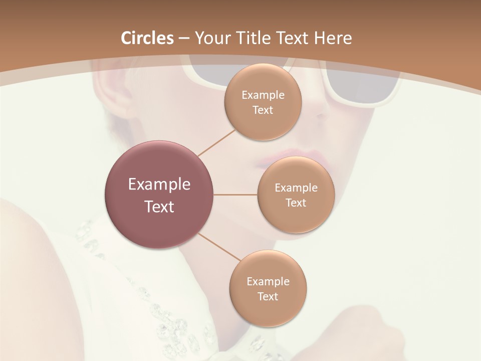 A Woman Wearing Sunglasses And A White Shirt PowerPoint Template