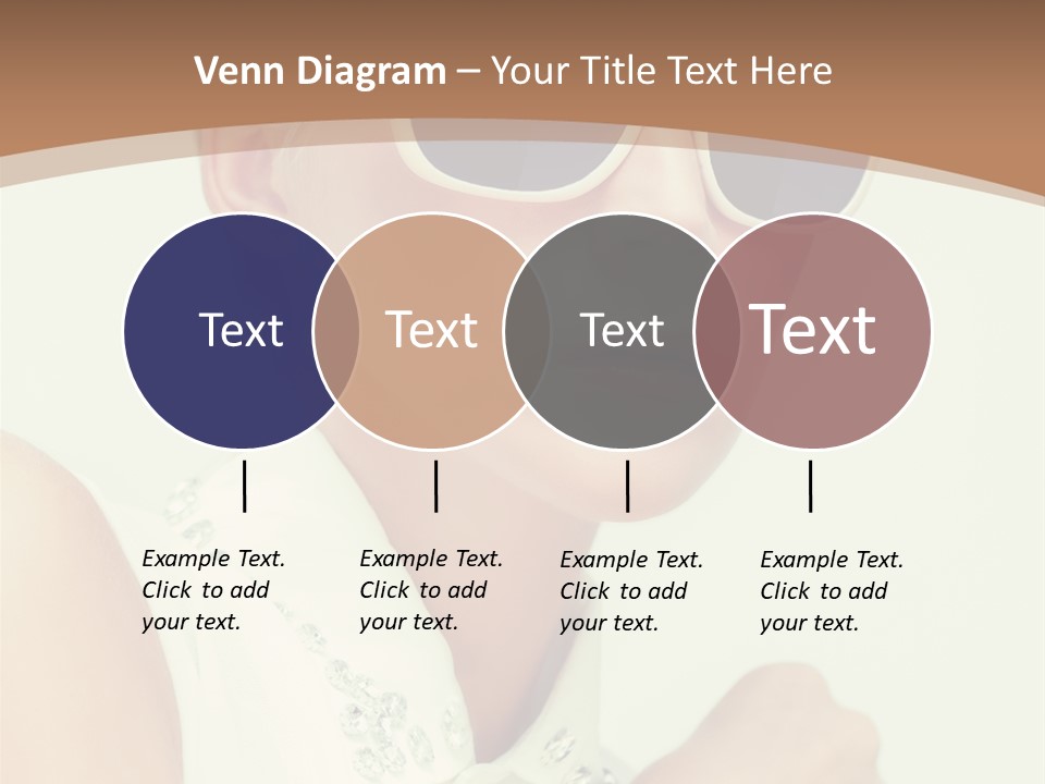 A Woman Wearing Sunglasses And A White Shirt PowerPoint Template