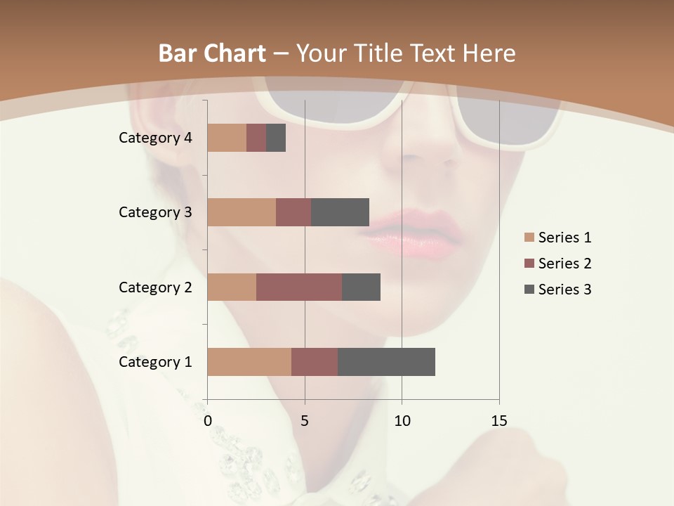 A Woman Wearing Sunglasses And A White Shirt PowerPoint Template