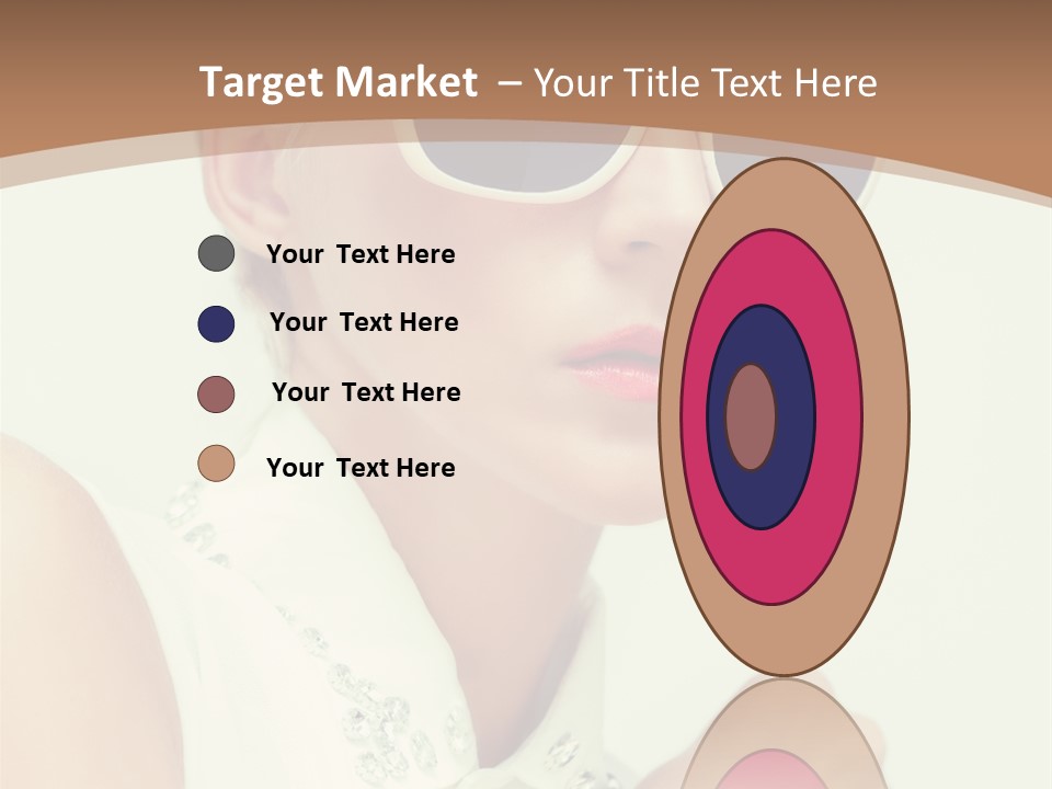 A Woman Wearing Sunglasses And A White Shirt PowerPoint Template