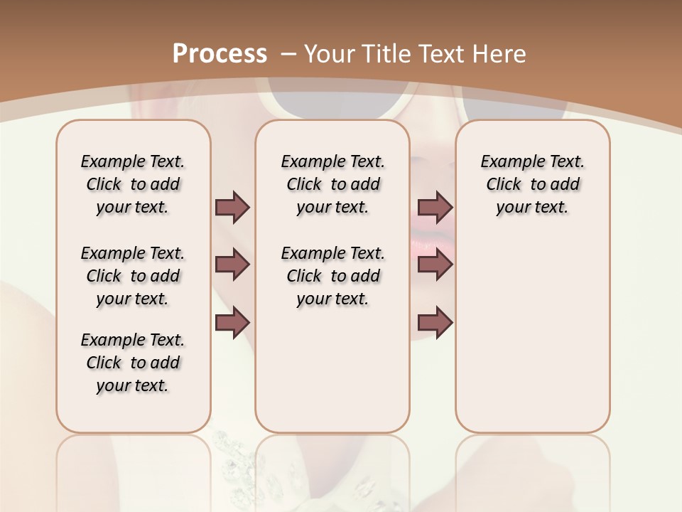 A Woman Wearing Sunglasses And A White Shirt PowerPoint Template