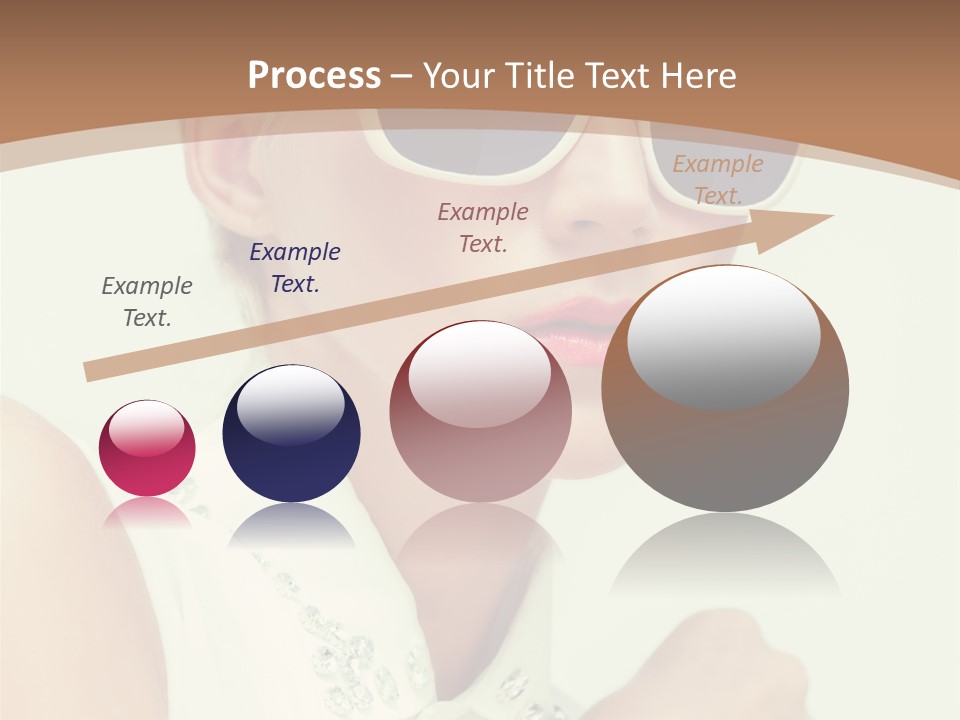 A Woman Wearing Sunglasses And A White Shirt PowerPoint Template
