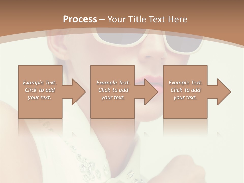 A Woman Wearing Sunglasses And A White Shirt PowerPoint Template