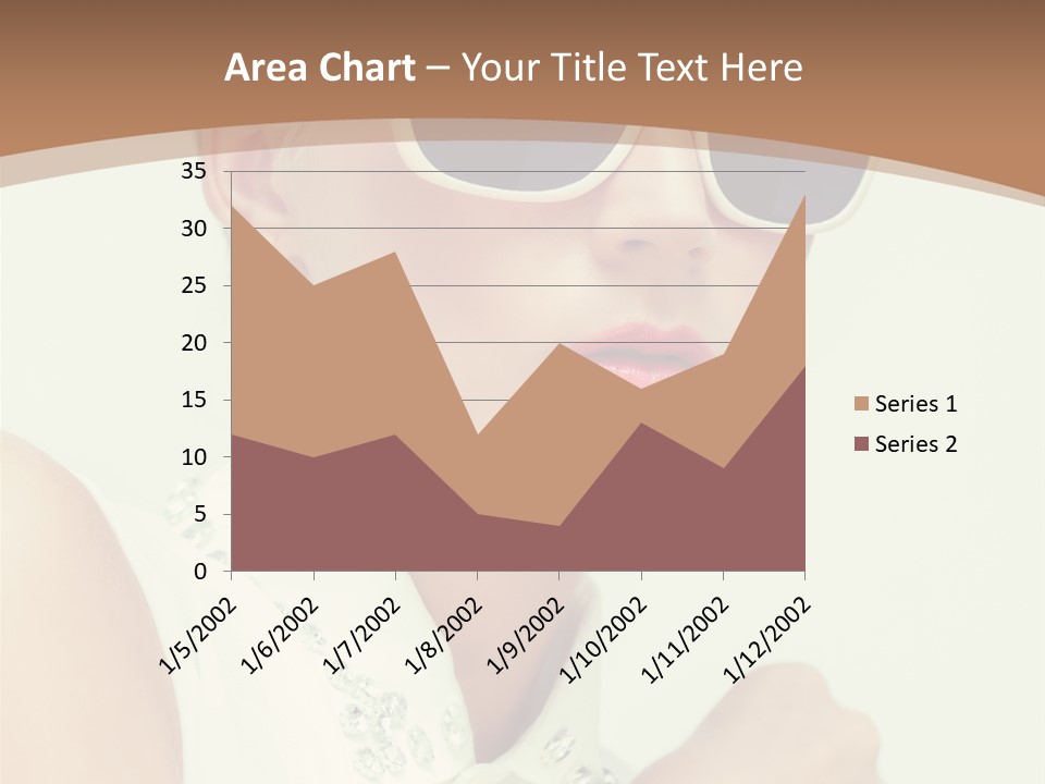 A Woman Wearing Sunglasses And A White Shirt PowerPoint Template