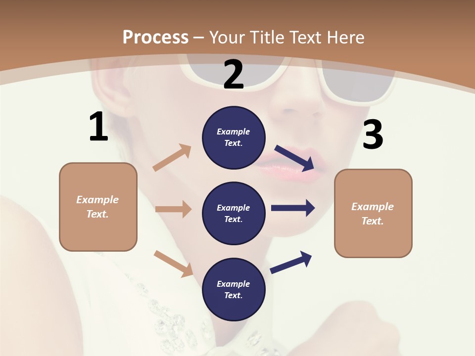 A Woman Wearing Sunglasses And A White Shirt PowerPoint Template