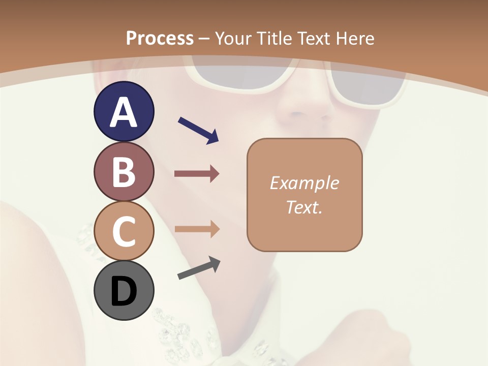 A Woman Wearing Sunglasses And A White Shirt PowerPoint Template