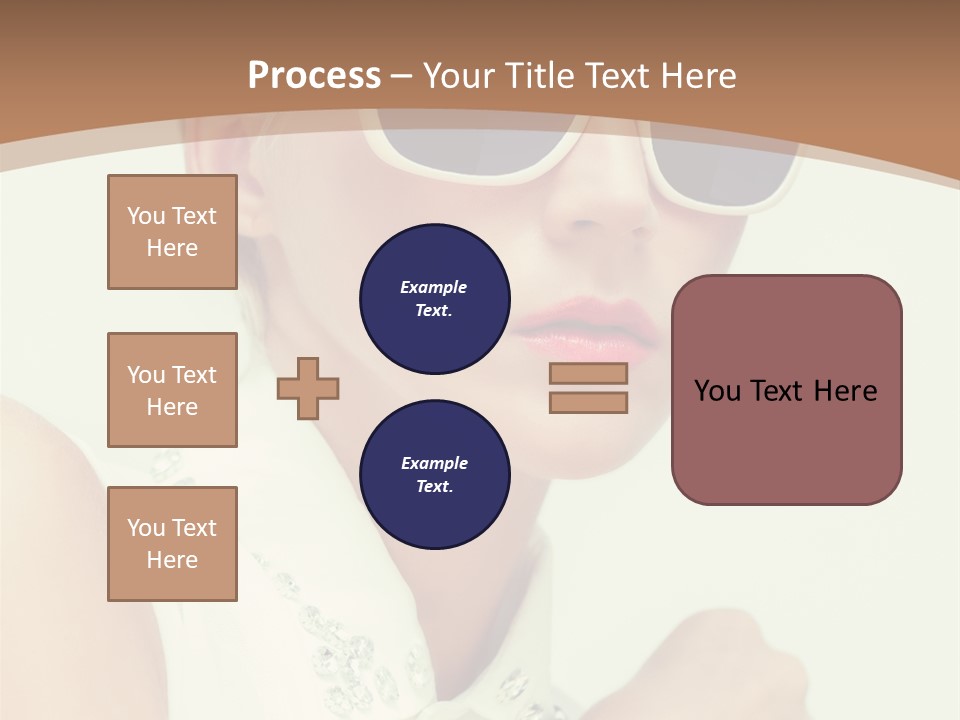 A Woman Wearing Sunglasses And A White Shirt PowerPoint Template