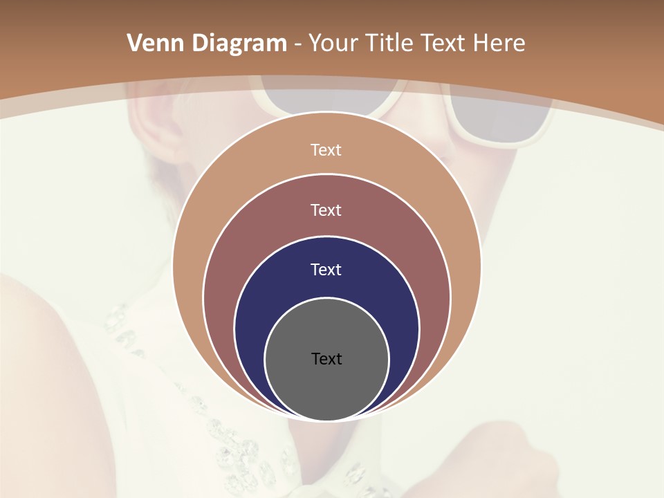 A Woman Wearing Sunglasses And A White Shirt PowerPoint Template