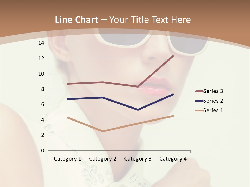 A Woman Wearing Sunglasses And A White Shirt PowerPoint Template