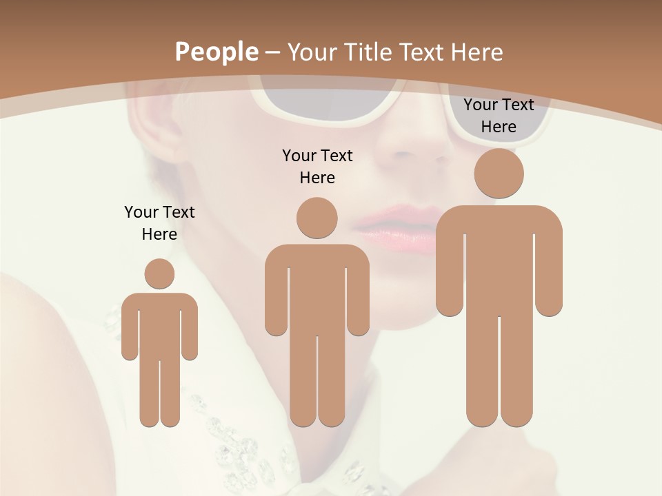 A Woman Wearing Sunglasses And A White Shirt PowerPoint Template