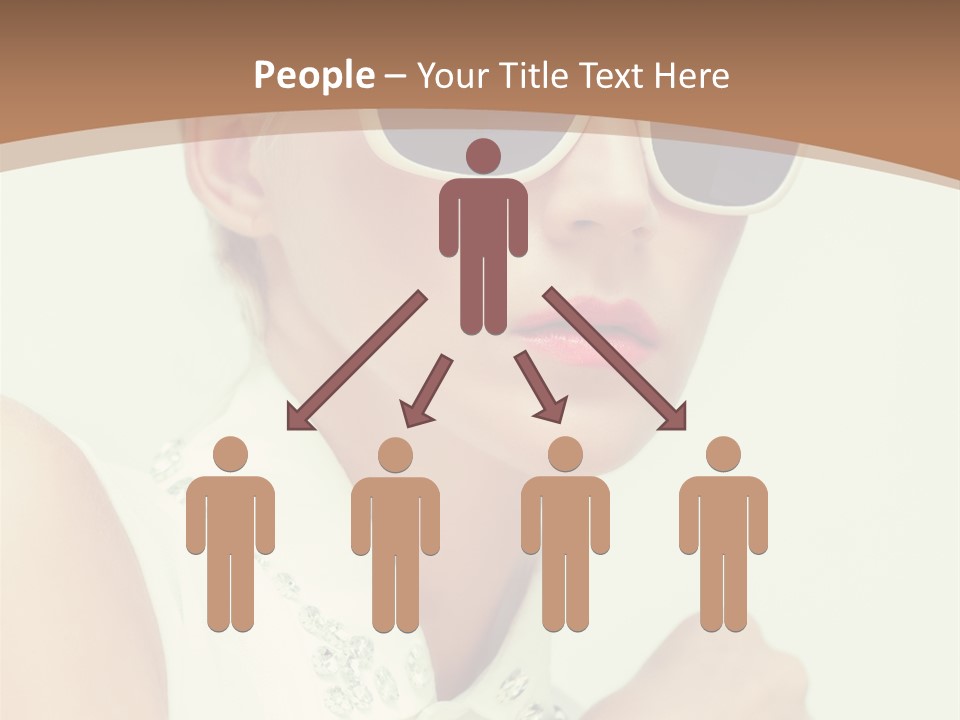 A Woman Wearing Sunglasses And A White Shirt PowerPoint Template