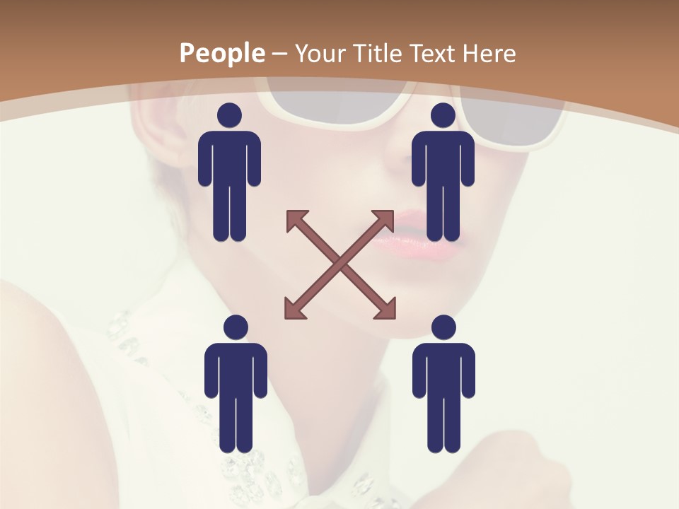 A Woman Wearing Sunglasses And A White Shirt PowerPoint Template